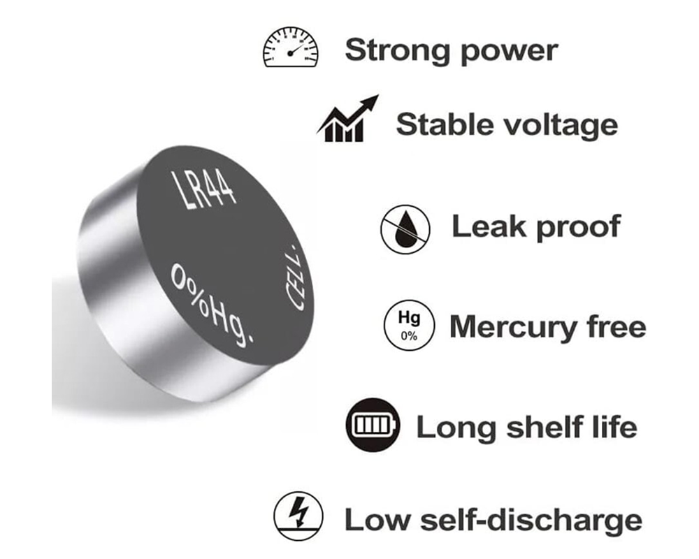 AG13 LR44 SR44 L1154 357 A76 BATTERIES ALKALINE BUTTON COIN CELLS (PACK OF 10) Replacement