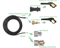 Thumbnail for Drain cleaning kit adapters for Karcher and Ozito washers