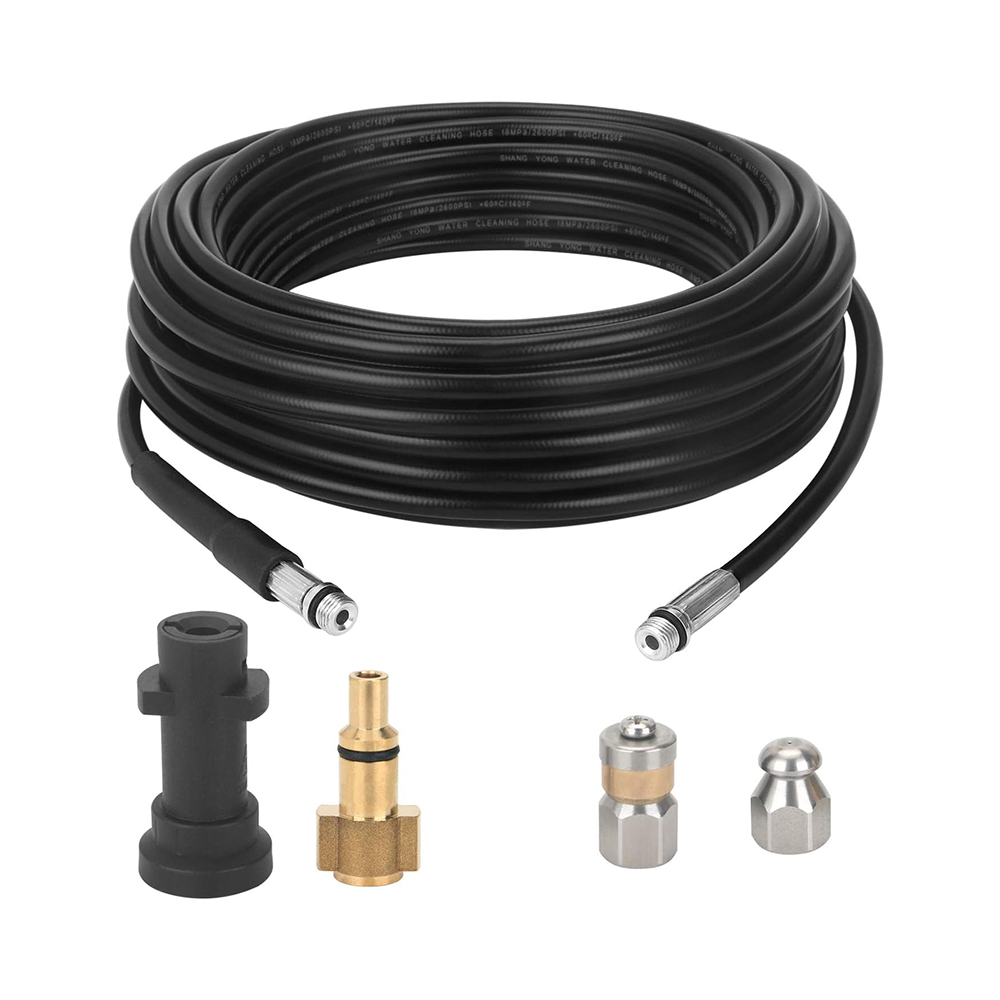 Pressure washer accessory drain cleaning kit packaging