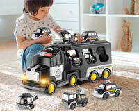 Thumbnail for 5-in-1 Police Trucks Toy Set