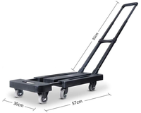 Thumbnail for Folding Trolley Hand Truck Push Luggage Cart