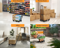 Thumbnail for Folding Trolley Hand Truck Push Luggage Cart