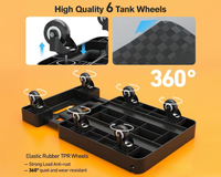 Thumbnail for Folding Trolley Hand Truck Push Luggage Cart