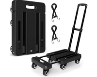 Thumbnail for Folding Trolley Hand Truck Push Luggage Cart