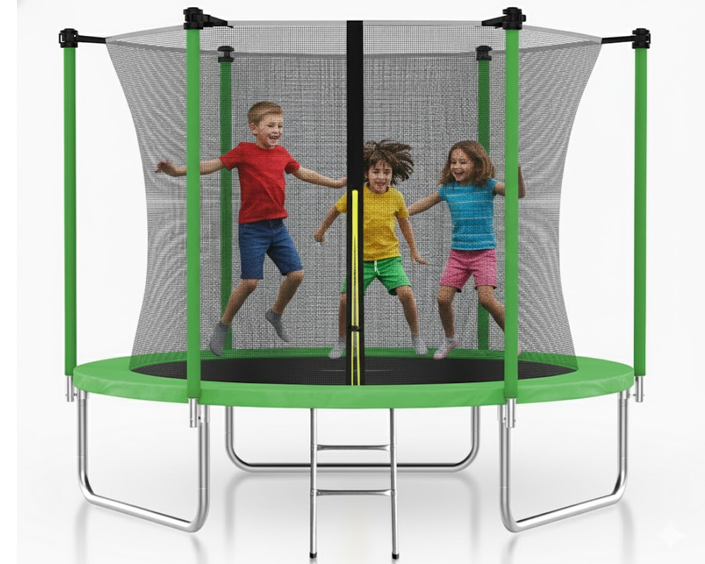 Recreational 10FT Round Trampoline – Outdoor Fun for Kids