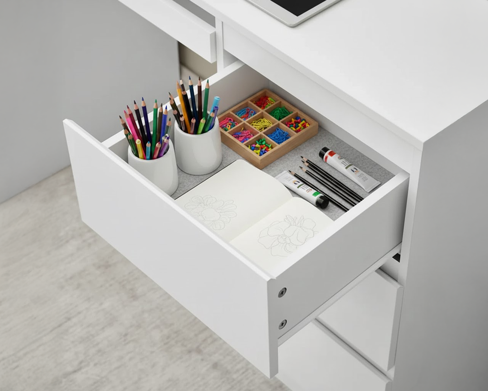 Office Desk/Dressing Table With 6 Drawers