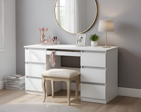Thumbnail for Office Desk Dressing Table With 6 Drawers