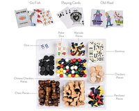 Thumbnail for 10 in 1 Wooden Chess Board Games Slide Out Checkers House Unit Set