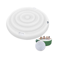 Thumbnail for Top view of inflated hot tub cover