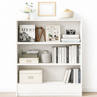 Thumbnail for Vasagle 3-tier white bookshelf bookcase