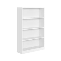 Thumbnail for Modern white bookshelf bookcase with shelves