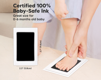 Thumbnail for Baby foot print frame wood