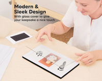 Thumbnail for Baby foot print frame wood