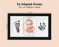 Thumbnail for Baby foot print frame wood