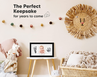 Thumbnail for Baby foot print frame wood