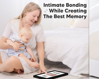 Thumbnail for Baby foot print frame wood