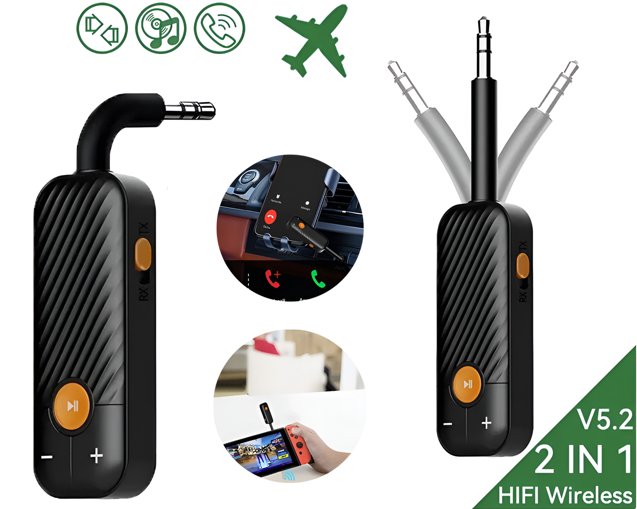 Airplane Bluetooth Audio Adapter