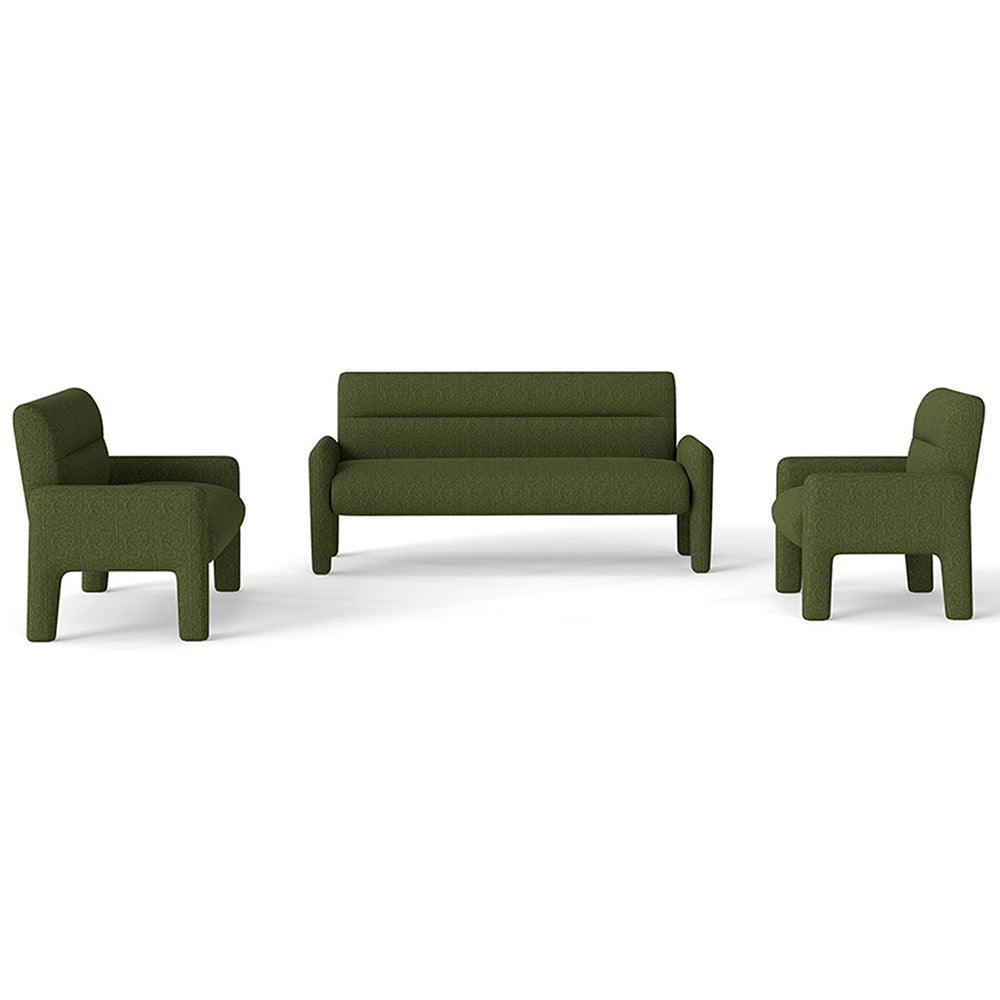 Hunter Green 3 seater sofa front