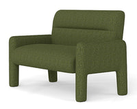 Thumbnail for Sofa Dubai Hunter Green 2 Seater Modern Fabric Lounge Sofa