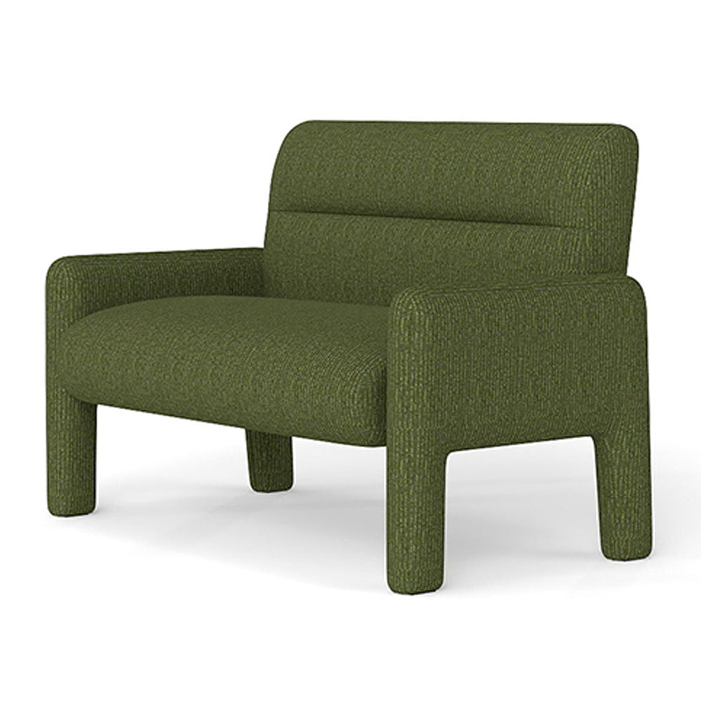 Sofa Dubai Hunter Green 2 Seater Modern Fabric Lounge Sofa