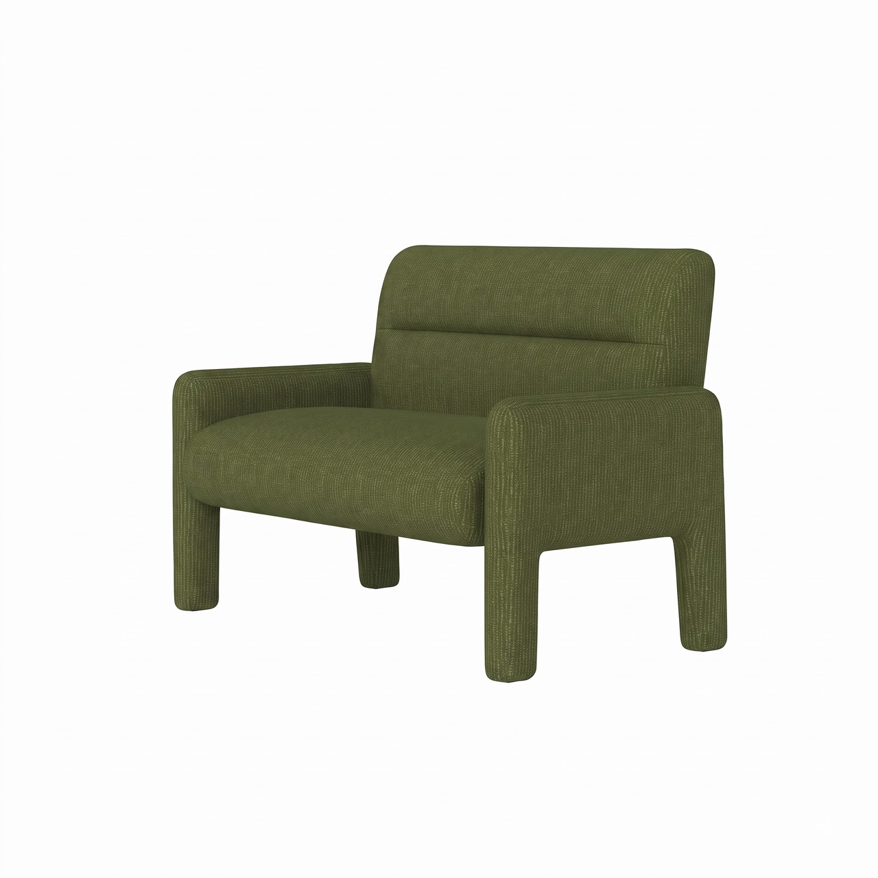 Sofa Dubai Hunter Green 2 Seater Modern Fabric Lounge Sofa
