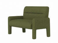 Thumbnail for Sofa Dubai Hunter Green 2 Seater Modern Fabric Lounge Sofa