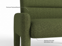 Thumbnail for Sofa Dubai Hunter Green 2 Seater Modern Fabric Lounge Sofa