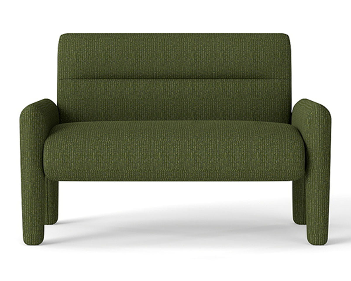 Sofa Dubai Hunter Green 2 Seater Modern Fabric Lounge Sofa