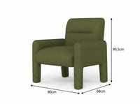 Thumbnail for Dubai Hunter Green Single Seater Sofa