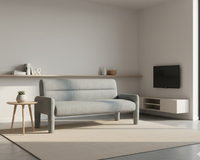 Thumbnail for Sky Blue 3 Seater Sofa Modern Chenille KD Sofa for Living Room