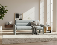 Thumbnail for Sky Blue 3 Seater Sofa Modern Chenille KD Sofa for Living Room