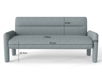 Thumbnail for 3 Piece Sofa Set – Dubai Sky Blue