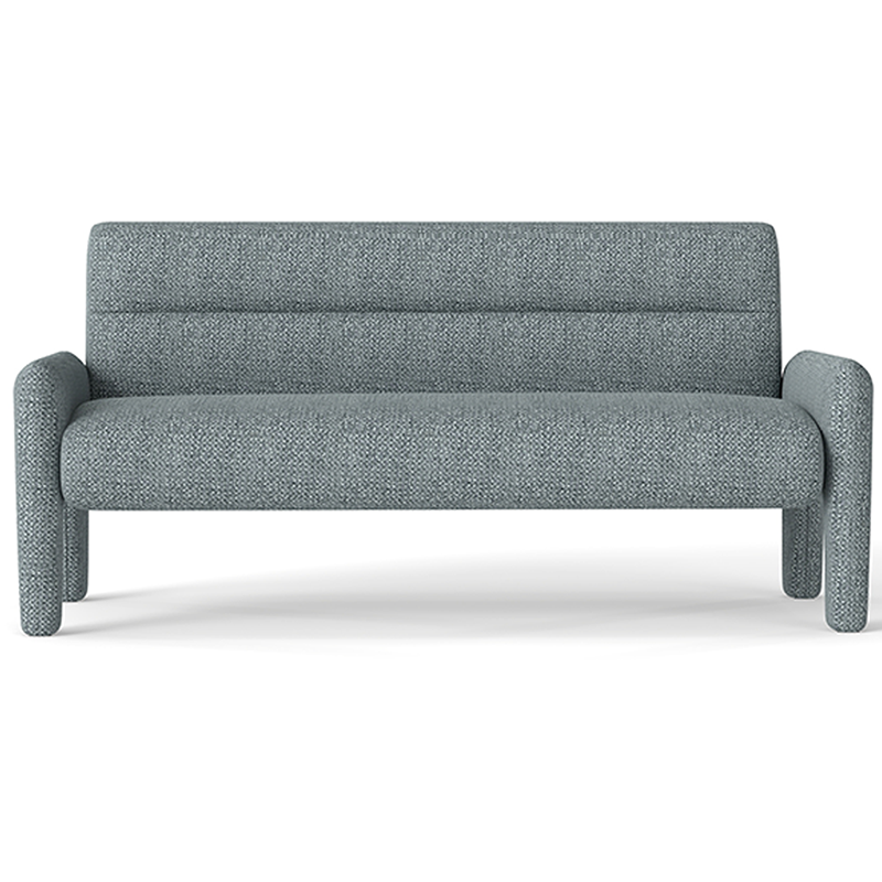 Sky Blue 3 Seater Sofa Modern Chenille KD Sofa for Living Room