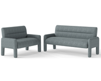 Thumbnail for Sky Blue 3 Seater Sofa Modern Chenille KD Sofa for Living Room