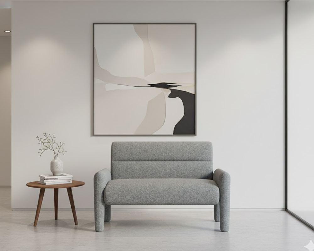 Modern 2 Seater Sofa Dubai Sky Blue