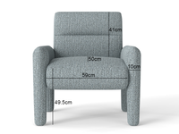 Thumbnail for 3 Piece Sofa Set – Dubai Sky Blue