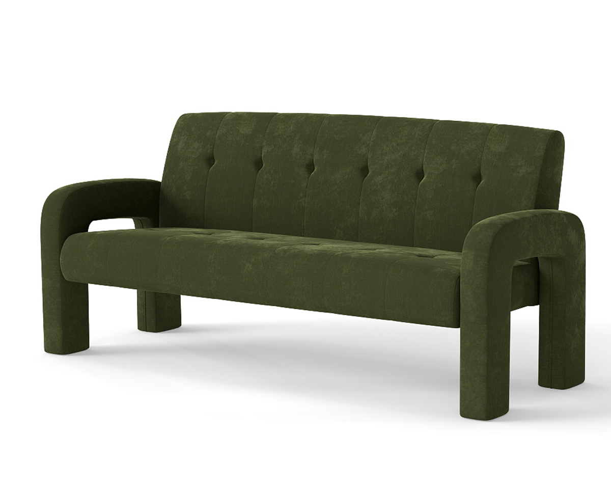 Hunter Green 3 Piece Sofa Set