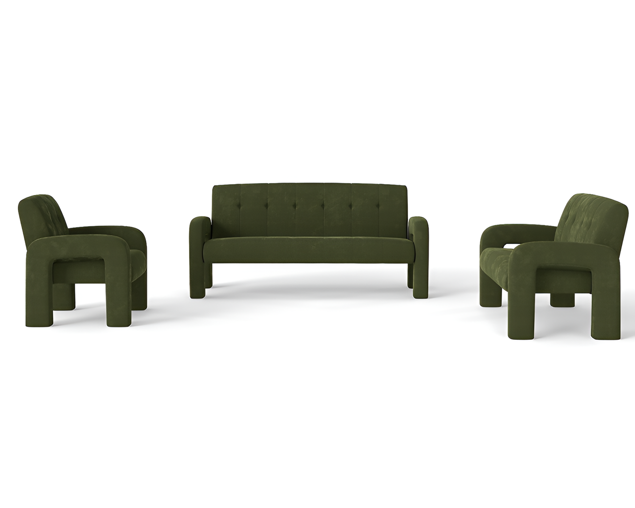 Sofa Milan Hunter Green 3 Seater