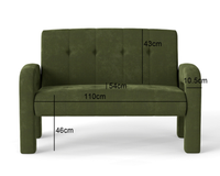 Thumbnail for Hunter Green 3 Piece Sofa Set
