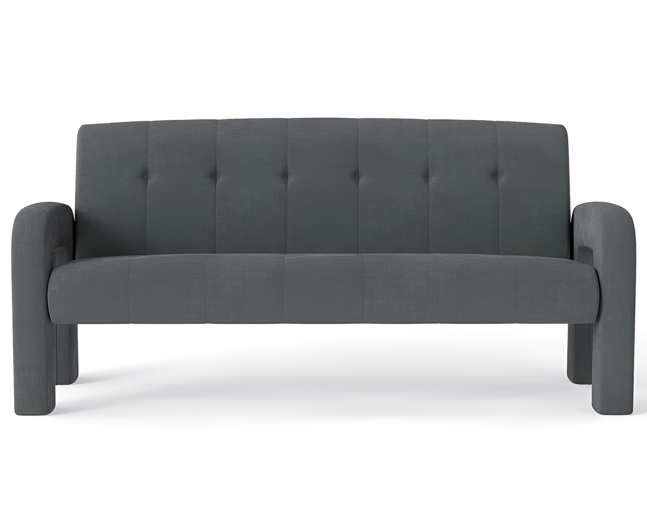 3 Piece Milan Charcoal Sofa Set