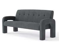 Thumbnail for 3 Piece Milan Charcoal Sofa Set