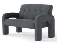 Thumbnail for 3 Piece Milan Charcoal Sofa Set