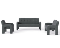 Thumbnail for Modern 2 Seater Sofa Milan Charcoal