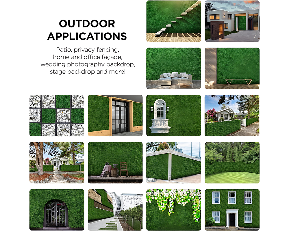 Artificial Green Plant Wall Pane