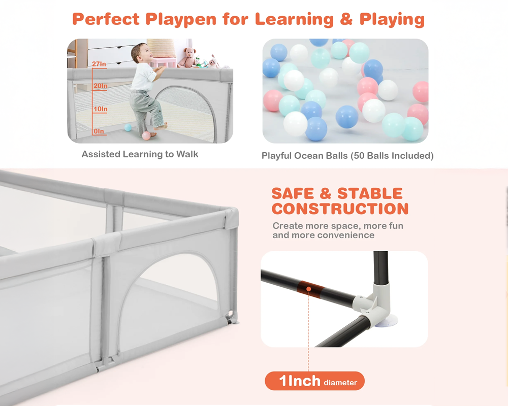 Baby Kids Playpen Play Fence for Kids