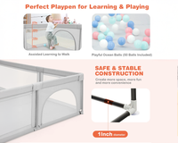 Thumbnail for Baby Kids Playpen Play Fence for Kids