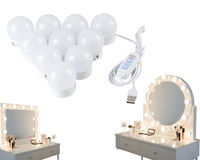 Thumbnail for LED Vanity Mirror Light Bulbs – Adjustable Makeup Mirror Lights with 3 Color Temperatures