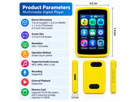 Thumbnail for Portable Bluetooth MP4 MP3 Touch Screen