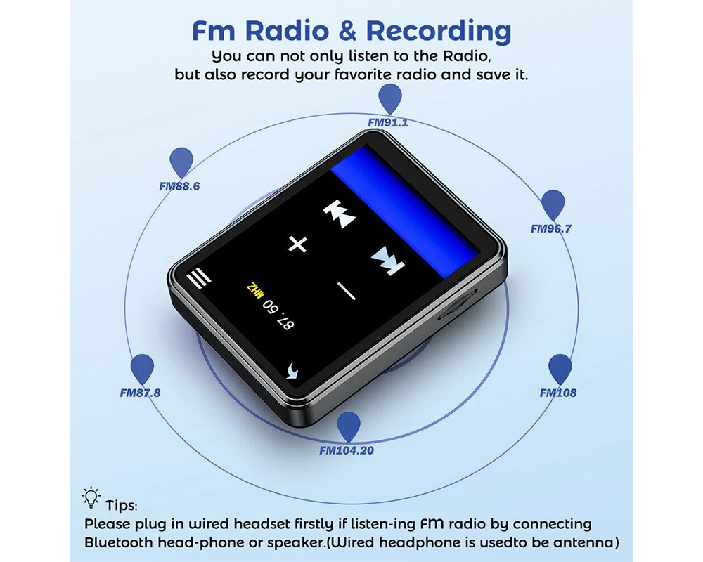 Portable Bluetooth MP4 MP3 Touch Screen