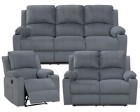 Thumbnail for Recliner Sofa Set 3 Piece  NovaCloud Chenille